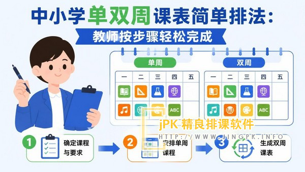 中小学单双周课表简单排法：教师按步骤轻松完成
